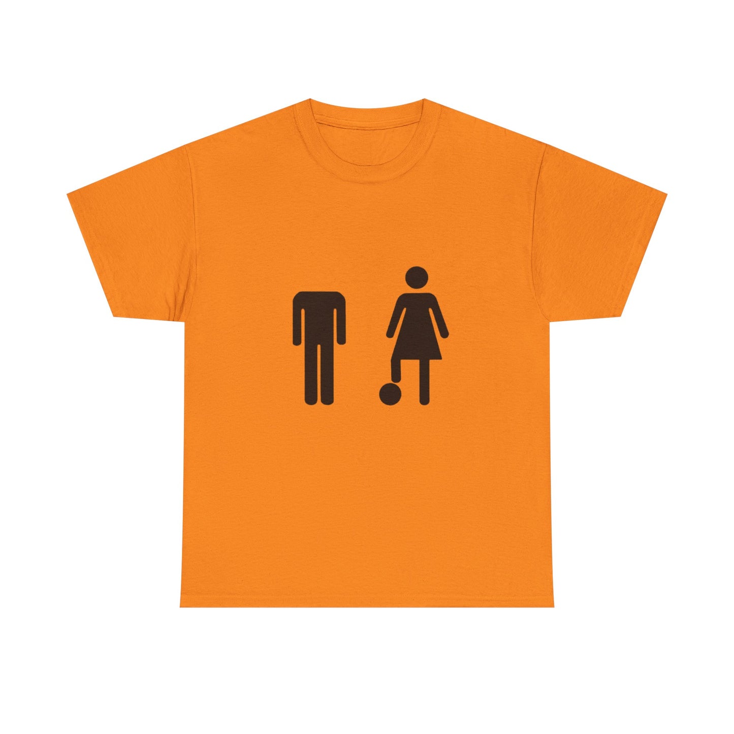 His Head, My Football - Graphic Unisex Heavy Cotton Tee