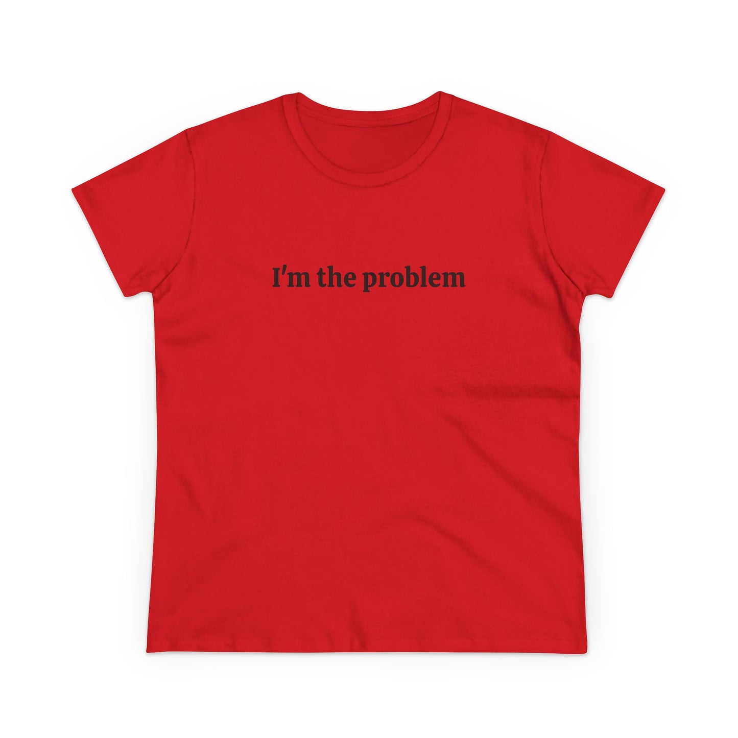 I'm The Problem - 1/2 Graphic Black Unisex Cotton Tee