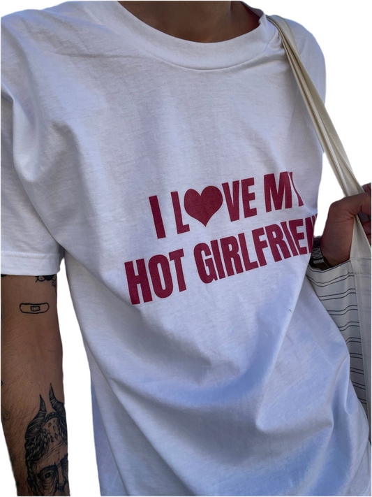 I Love My Hot Girlfriend - Graphic Beefy-T®  Short-Sleeve T-Shirt