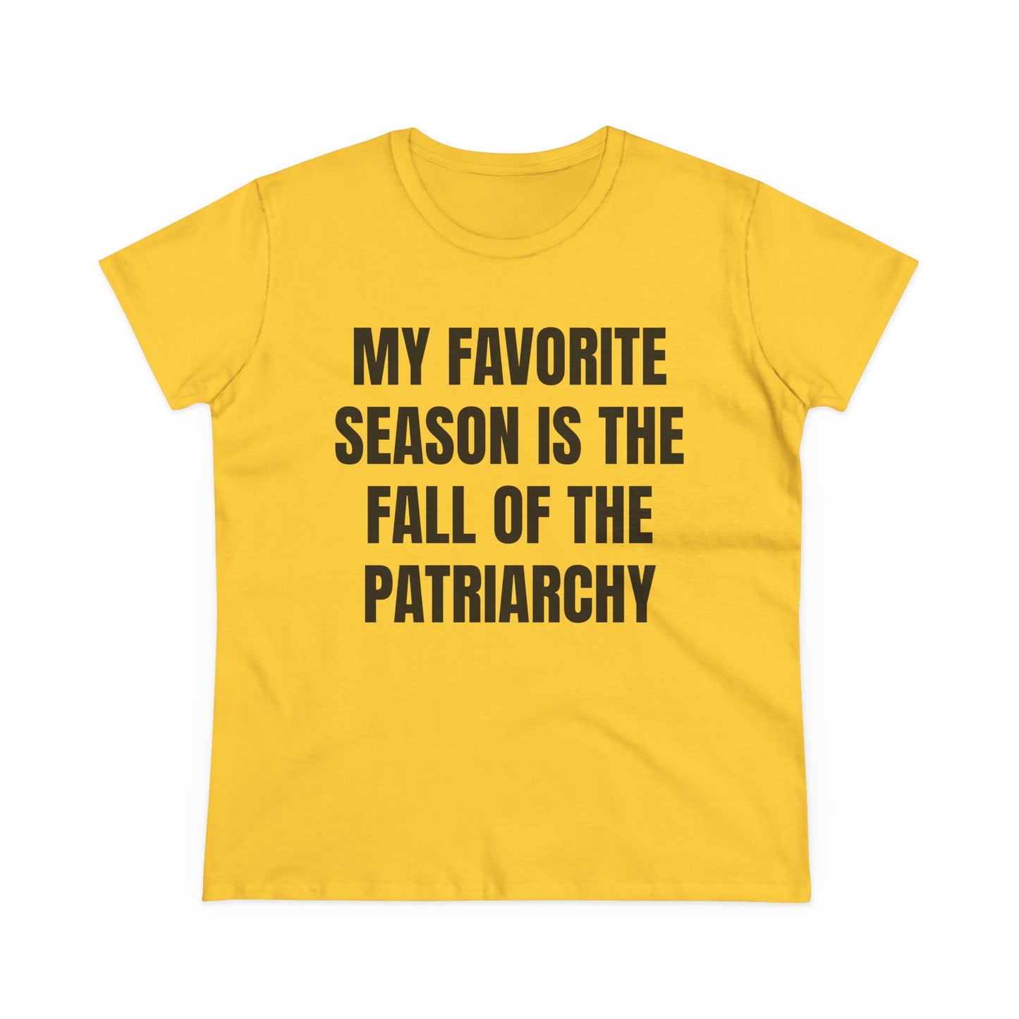 My Favourite Season Is The Fall Of The Patriarchy - Graphic Cotton Tee