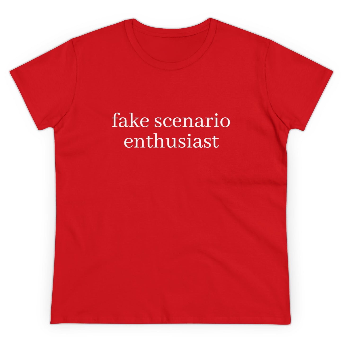 Fake Scenario Enthusiast - Graphic Cotton T-Shirt