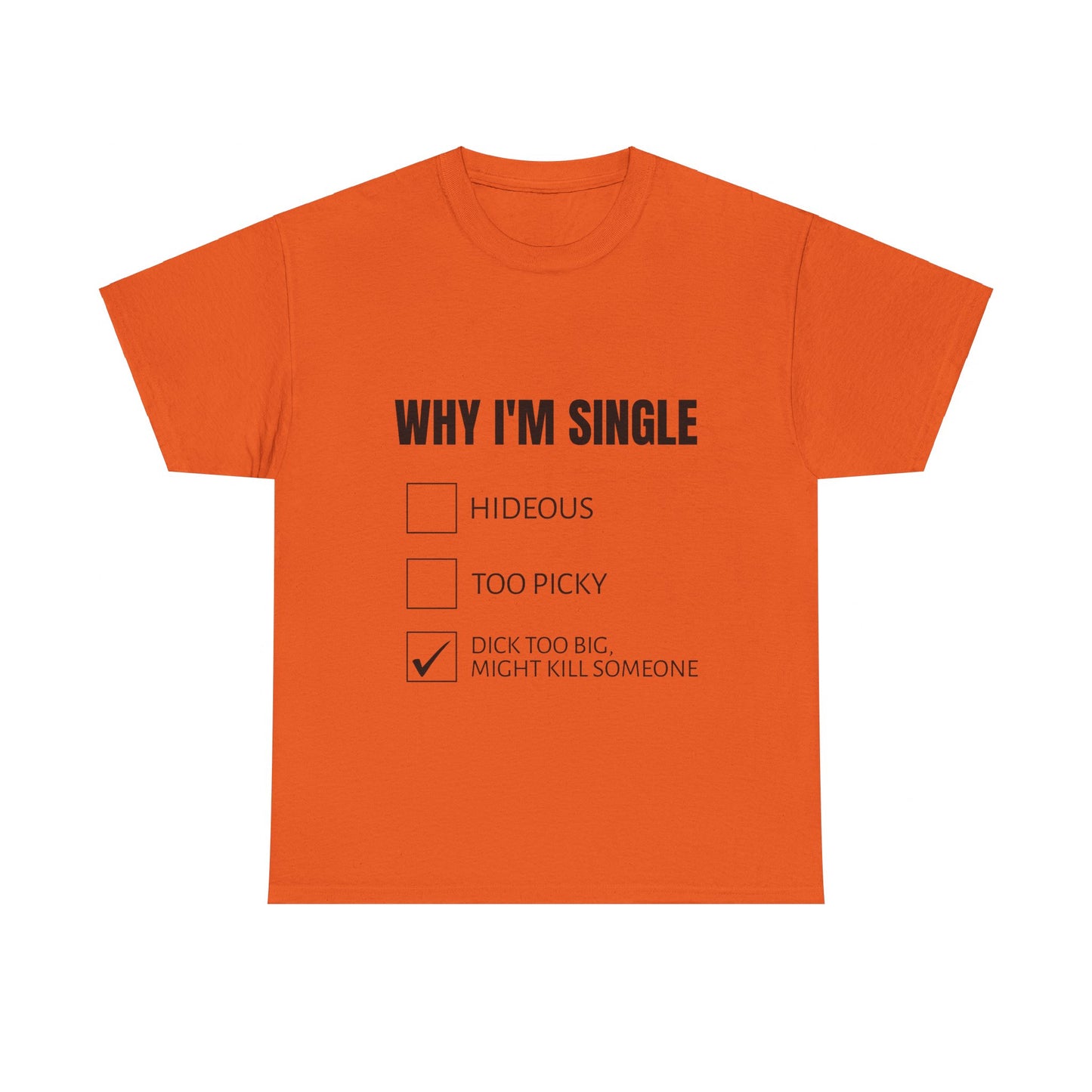 Why I'm Single Graphic Unisex Heavy Cotton Tee