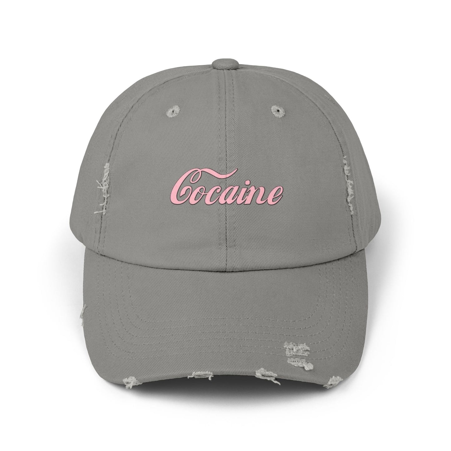 Cocaine - Graphic Unisex Distressed Cap