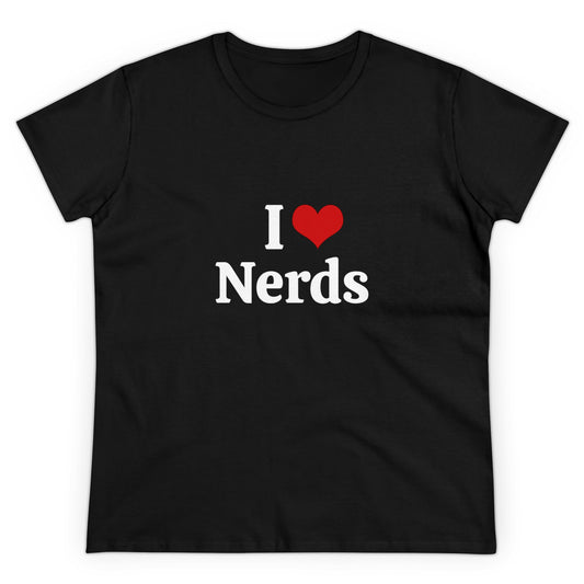 I Love Nerds - Graphic Cotton Tee