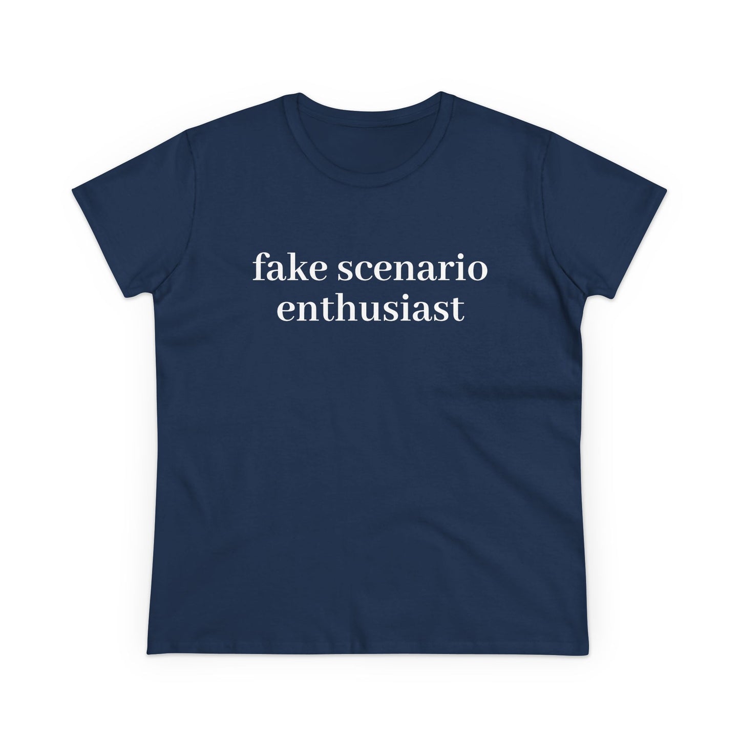 Fake Scenario Enthusiast - Graphic Cotton T-Shirt