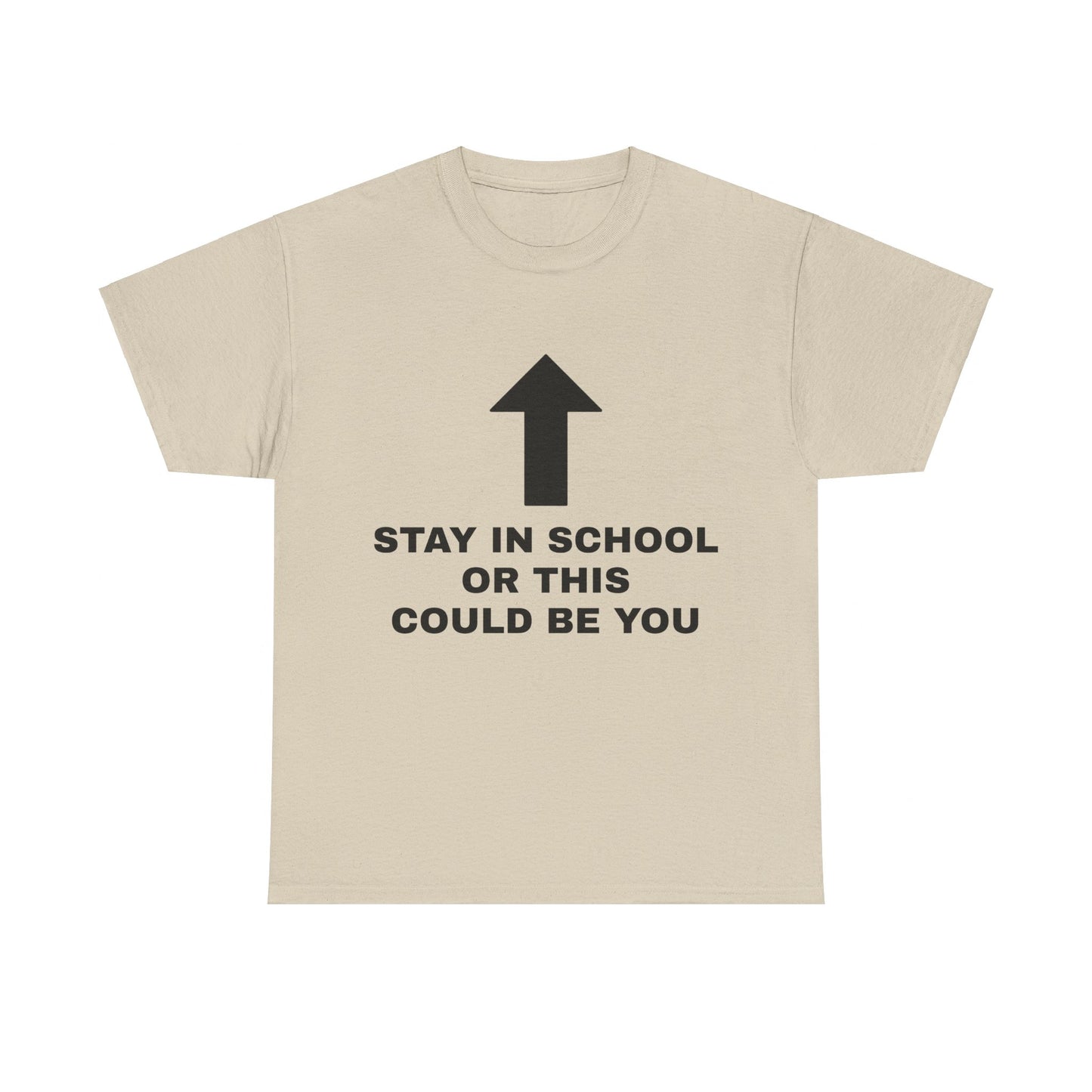 Stay In School Or This Could Be You Graphic Unisex Heavy Cotton Tee