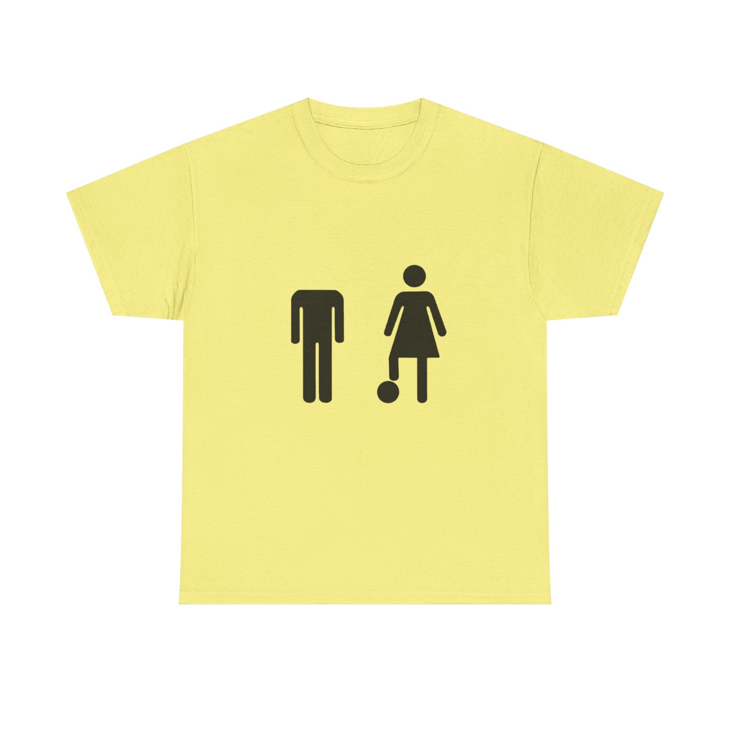 His Head, My Football - Graphic Unisex Heavy Cotton Tee