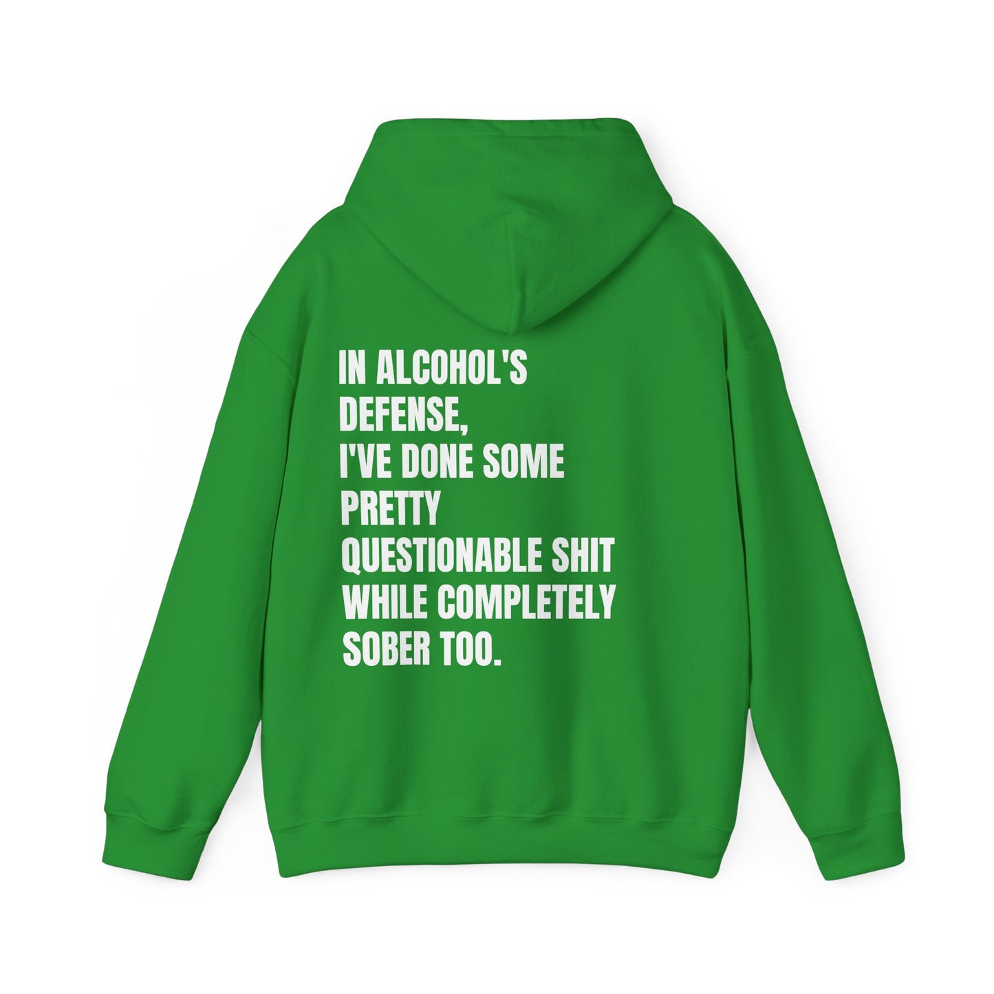 In Alcohol's Defense - Unisex Heavy Blend™ Hooded Sweatshirt
