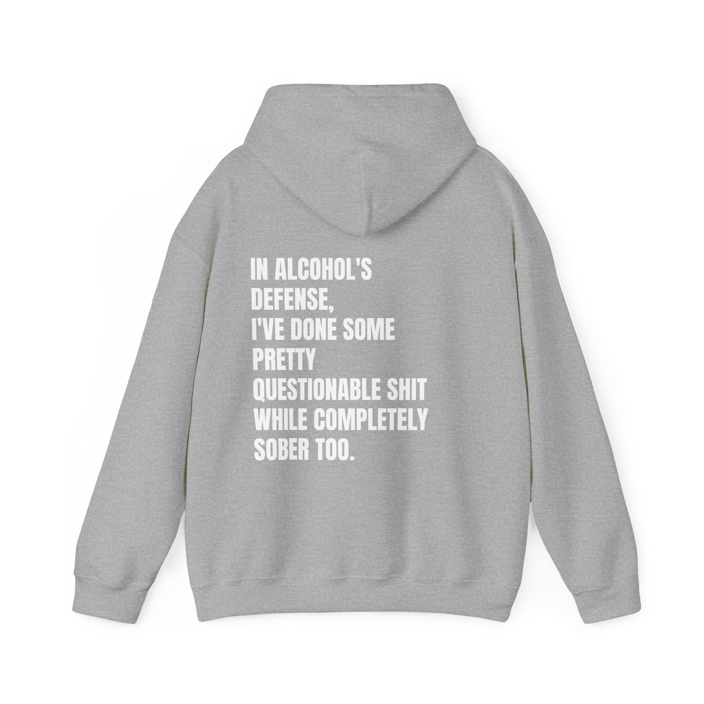 In Alcohol's Defense - Unisex Heavy Blend™ Hooded Sweatshirt