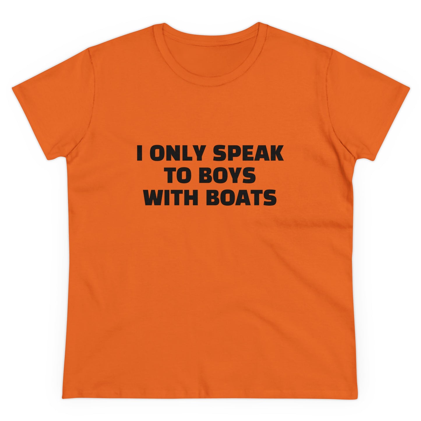 I Only Speak To Boys With Boats Graphic Cotton Tee