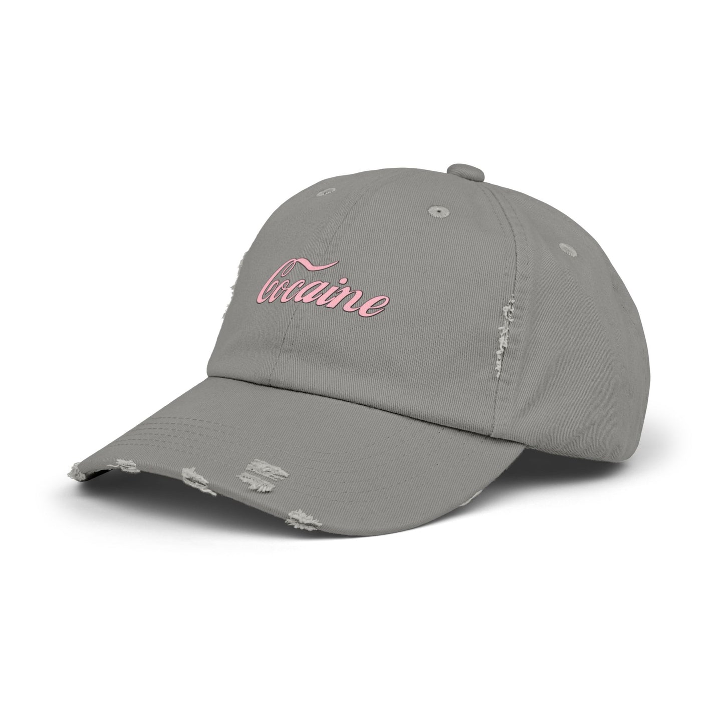 Cocaine - Graphic Unisex Distressed Cap