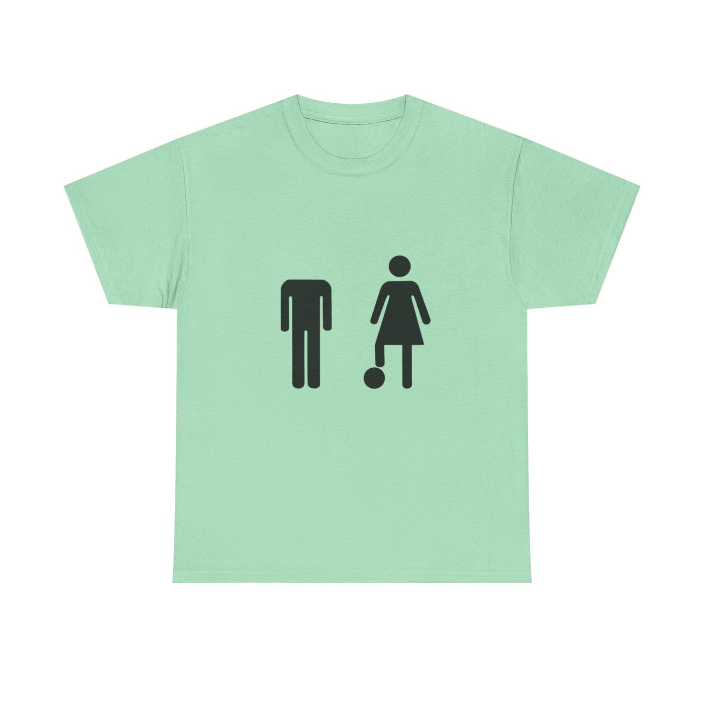 His Head, My Football - Graphic Unisex Heavy Cotton Tee