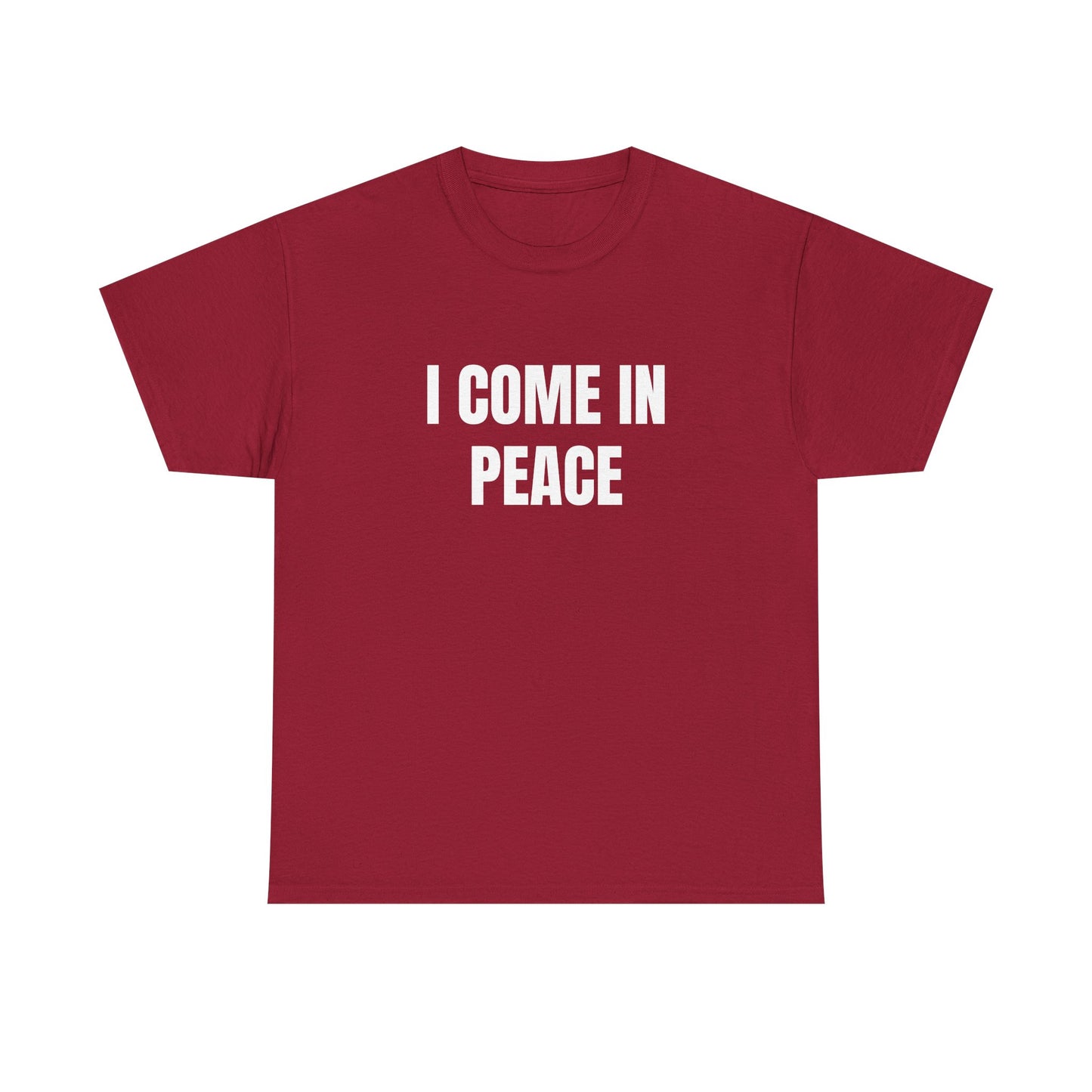 I Come In Peace - 1/2 HIS Graphic Unisex Heavy Cotton Tee