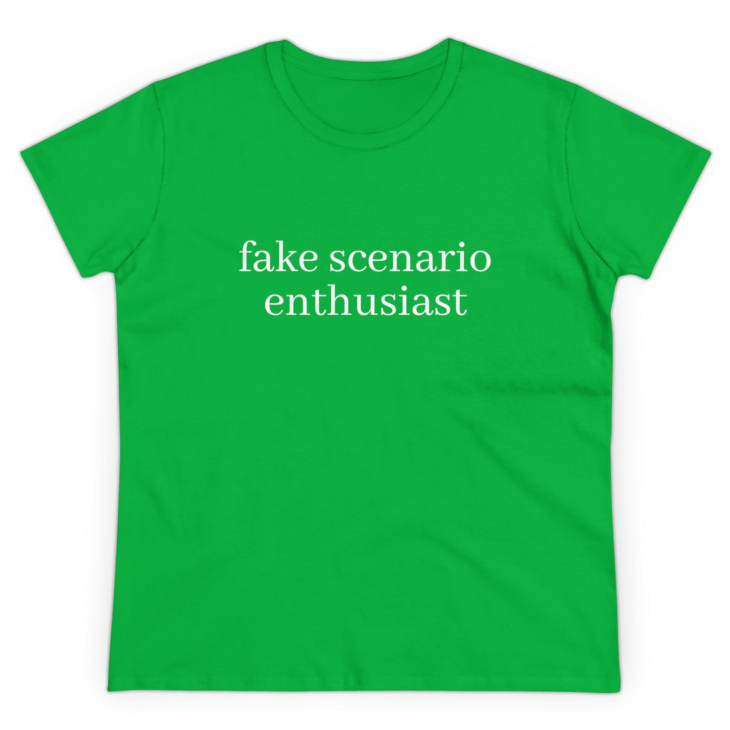 Fake Scenario Enthusiast - Graphic Cotton T-Shirt