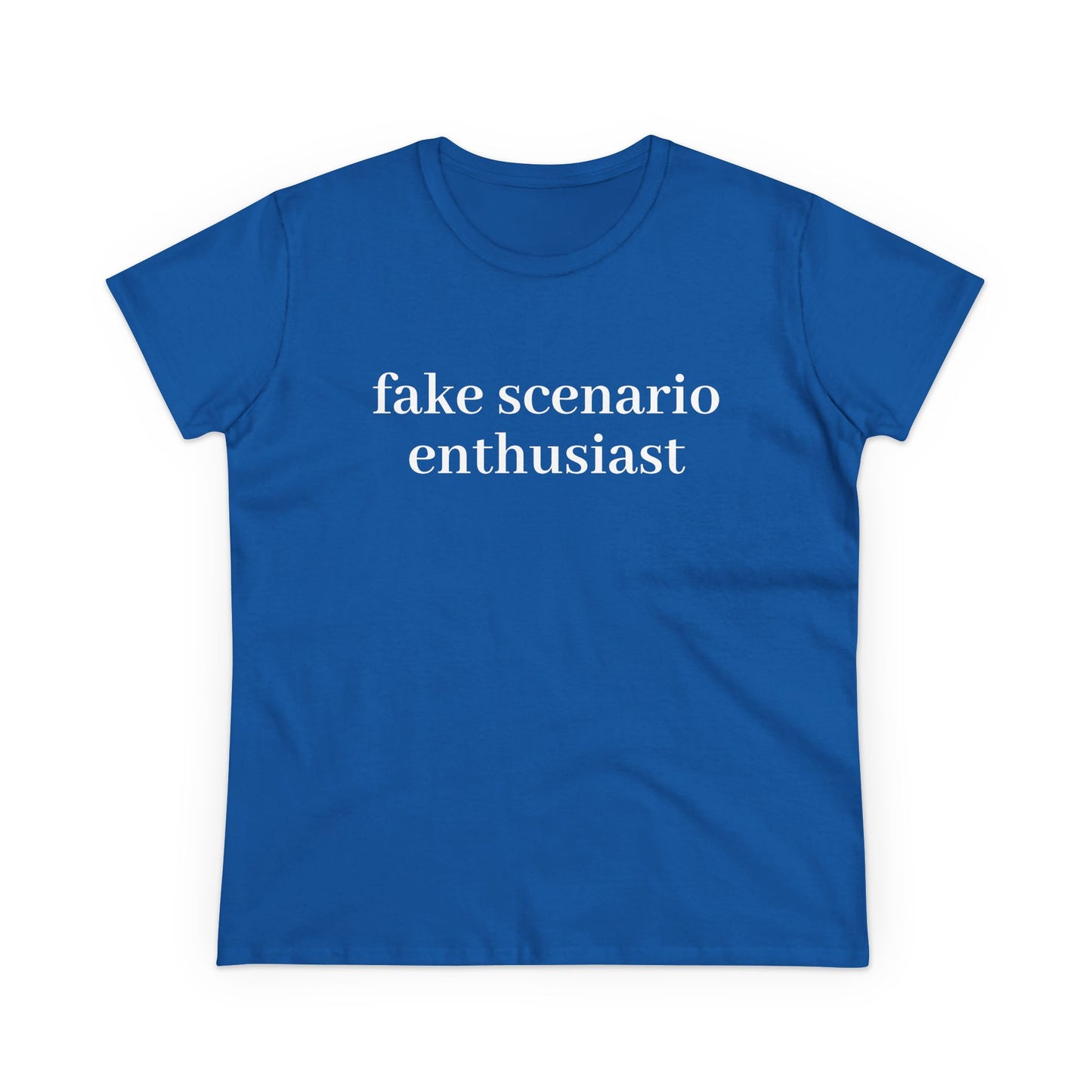 Fake Scenario Enthusiast - Graphic Cotton T-Shirt