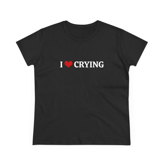 I Love Crying - Graphic Cotton Tee