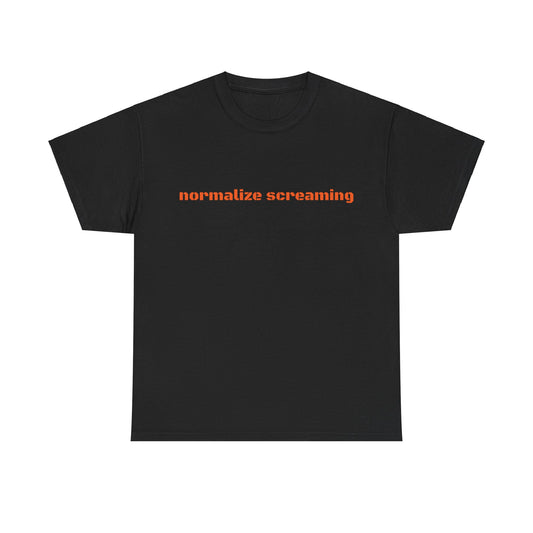 Normalize Screaming Graphic Unisex Heavy Cotton Tee