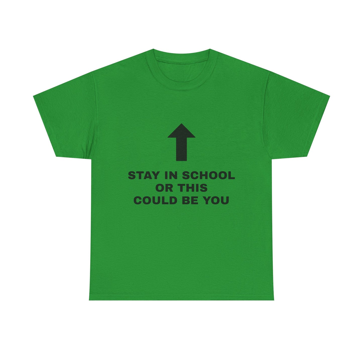 Stay In School Or This Could Be You - Graphic Unisex Heavy Cotton Tee