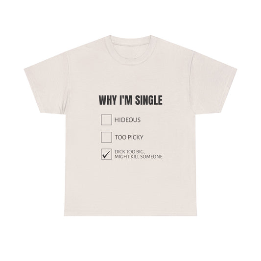 Why I'm Single - Graphic Unisex Heavy Cotton Tee