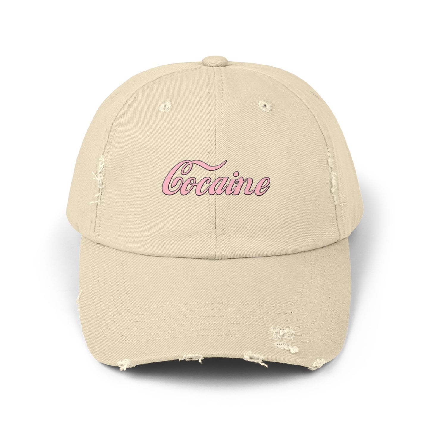 Cocaine - Graphic Unisex Distressed Cap