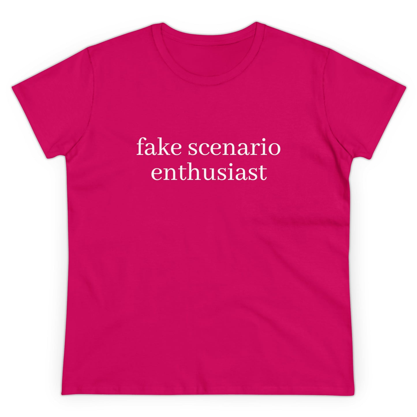 Fake Scenario Enthusiast - Graphic Cotton T-Shirt