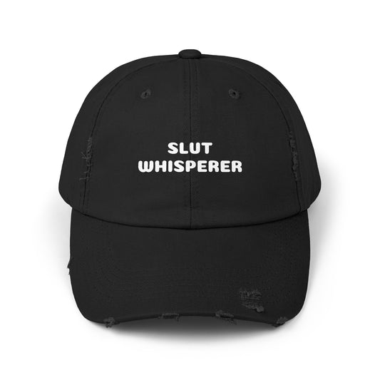 Slut Whisperer Graphic Unisex Distressed Cap