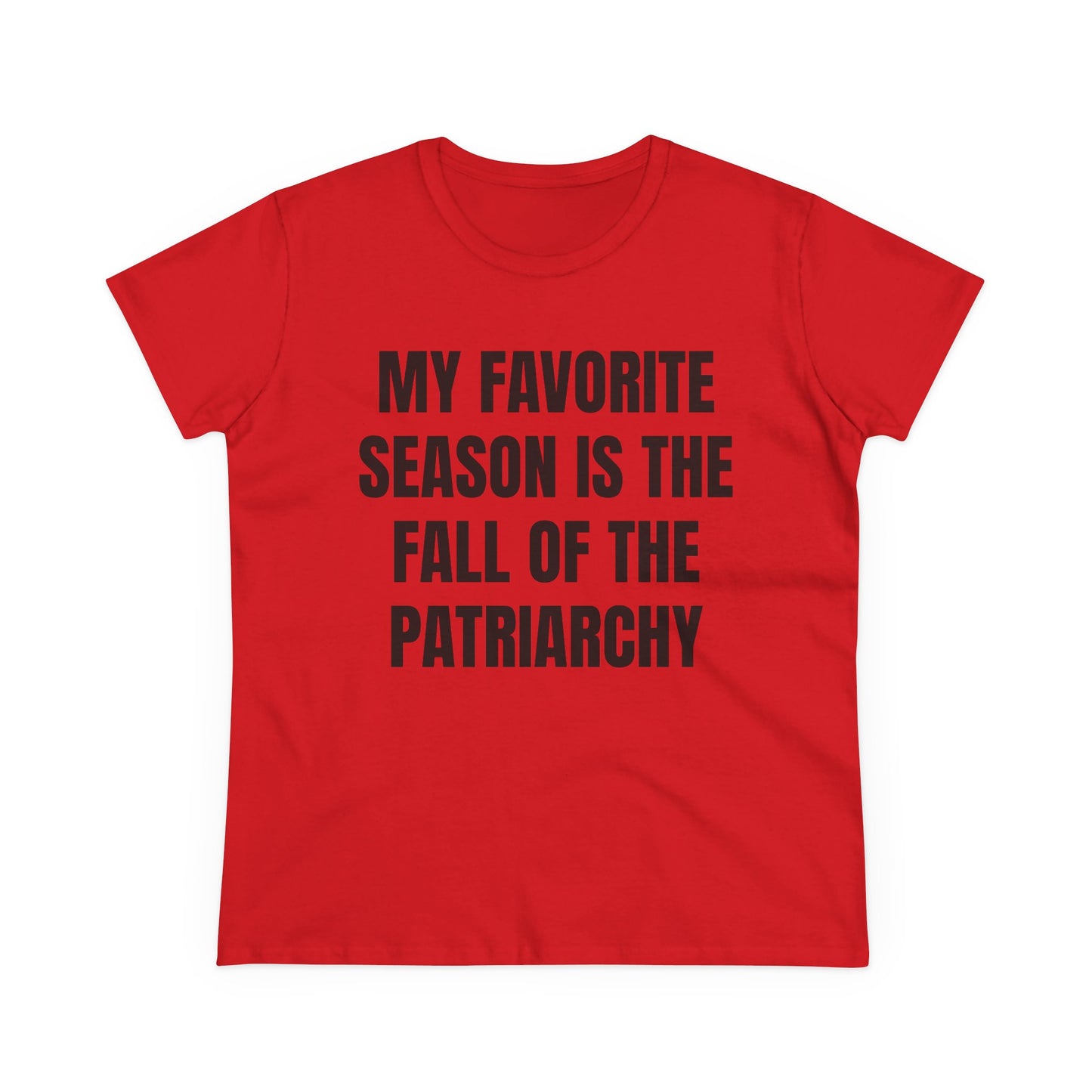 My Favourite Season Is The Fall Of The Patriarchy - Graphic Cotton Tee