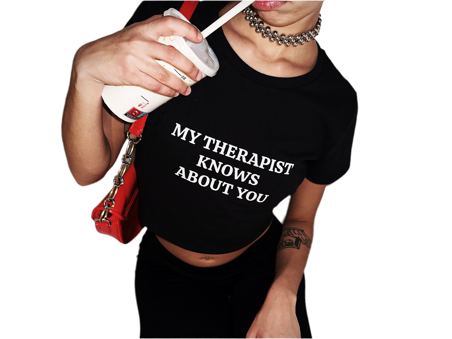 My Therapist Knows About You - Graphic Cotton Tee