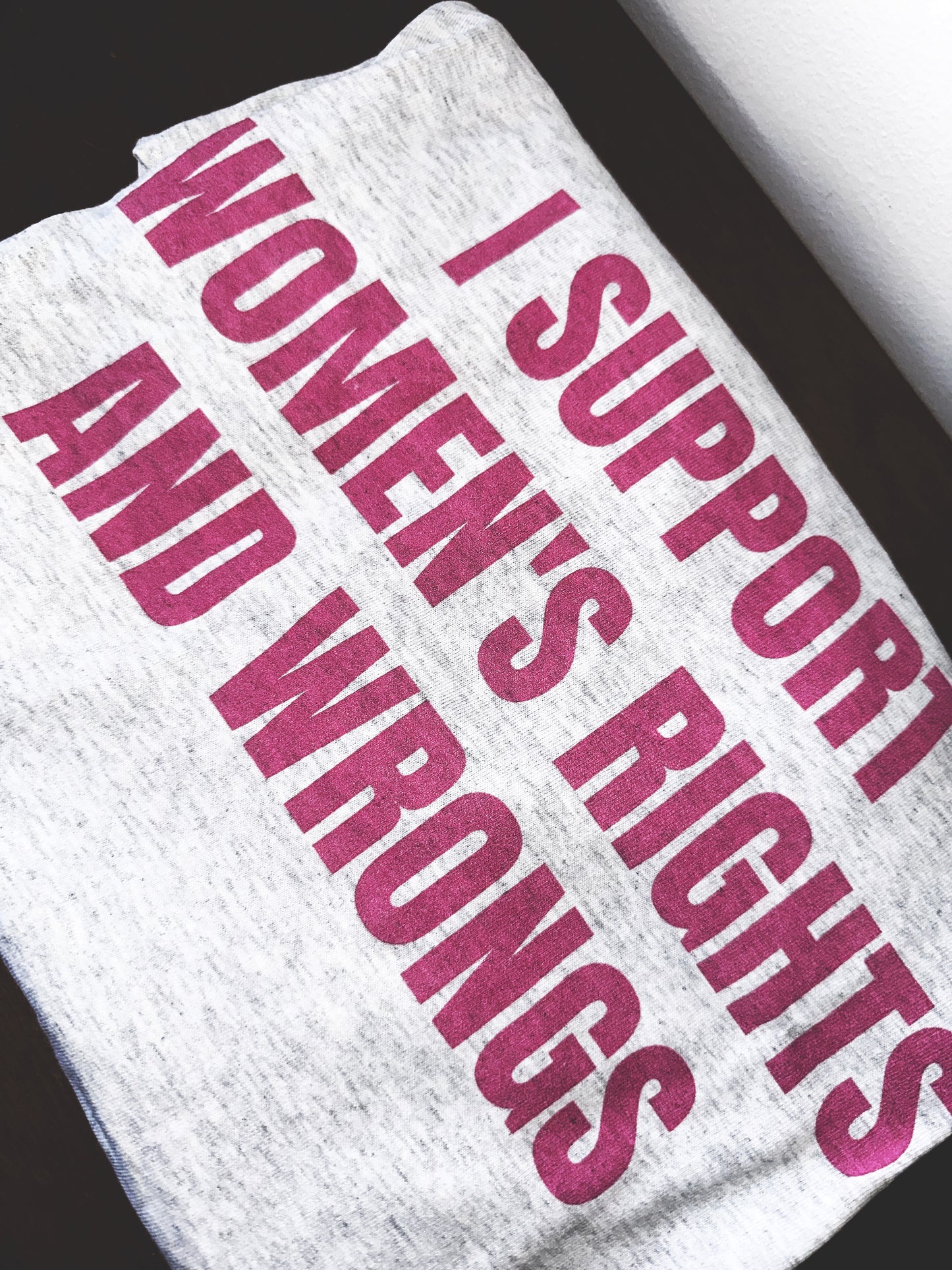 I Support Women's Rights And Wrongs - Graphic Unisex Heavy Cotton Tee