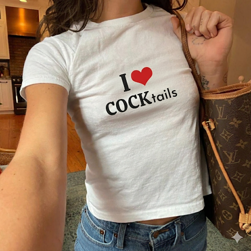 I Love COCKtails - Graphic Adult Humour Cotton Tee